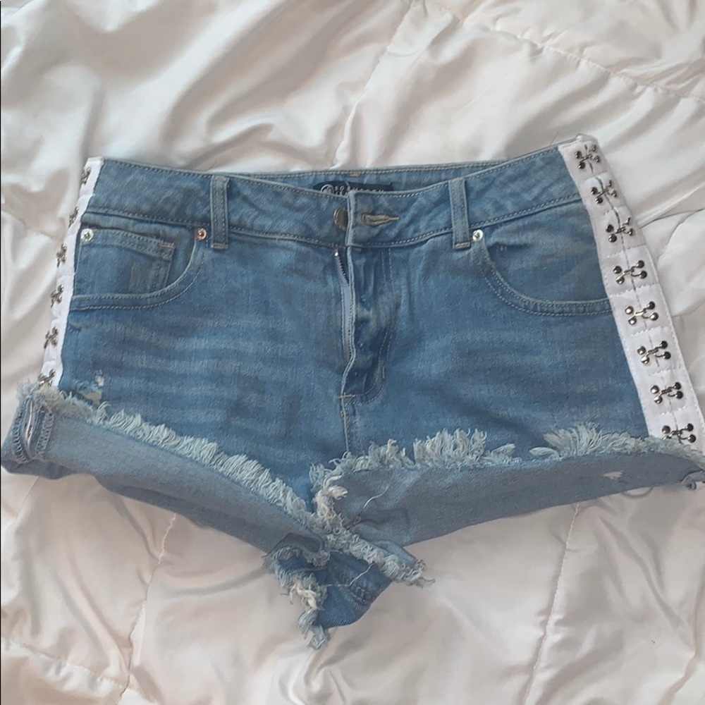 Fashion Nova Denim High-Waisted Shorts
